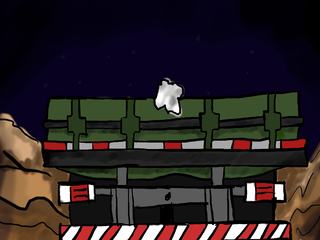 vista traseira do caminhão