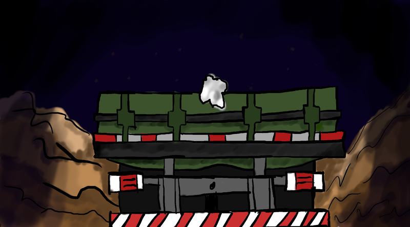 vista traseira do caminhão